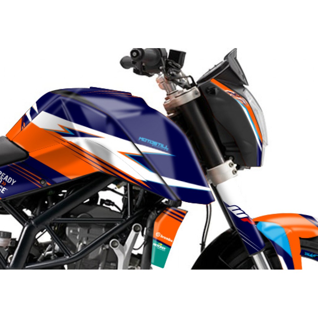 KTM DUKE 125 - 200 - 250 - 390 / 2011 - 2016 GRAPHIC SET - DECAL KIT 