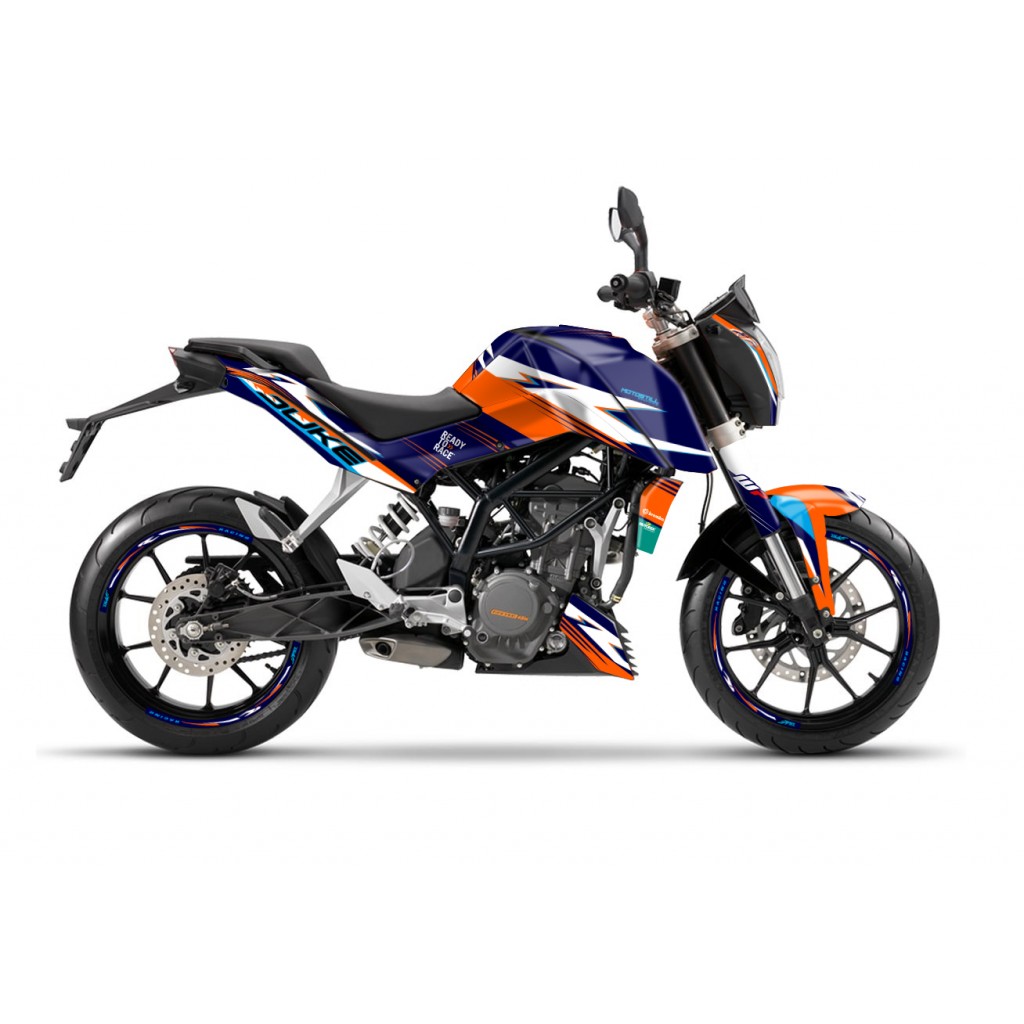 KTM DUKE 125 - 200 - 250 - 390 / 2011 - 2016 GRAPHIC STICKER SET - DECAL KIT 