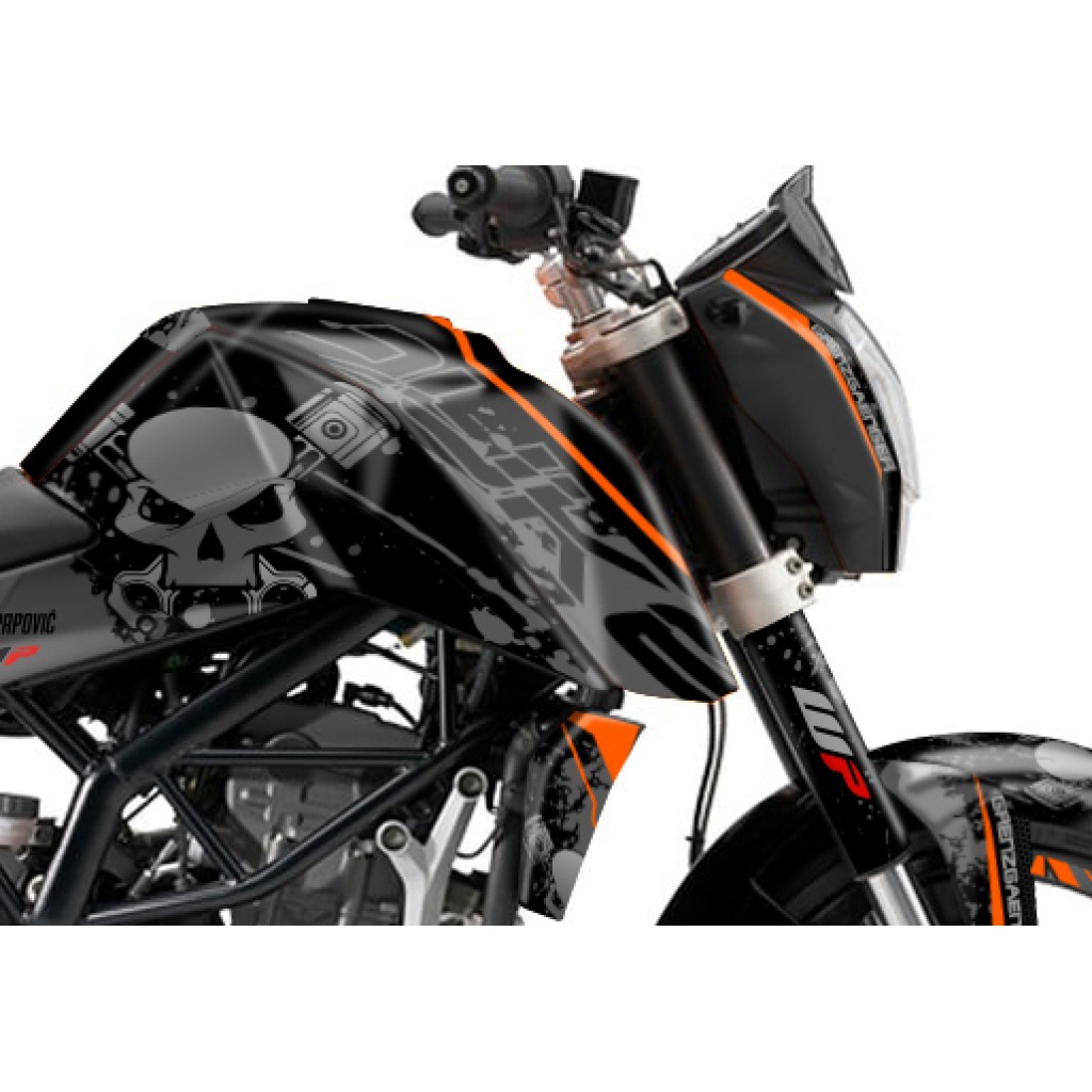 KTM DUKE 125 - 200 - 250 - 390 / 2011 - 2016 GRAPHIC SET - DECAL KIT 