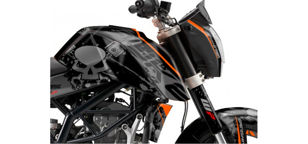 KTM DUKE 125 - 200 - 250 - 390 / 2011 - 2016 GRAPHIC SET - DECAL KIT 