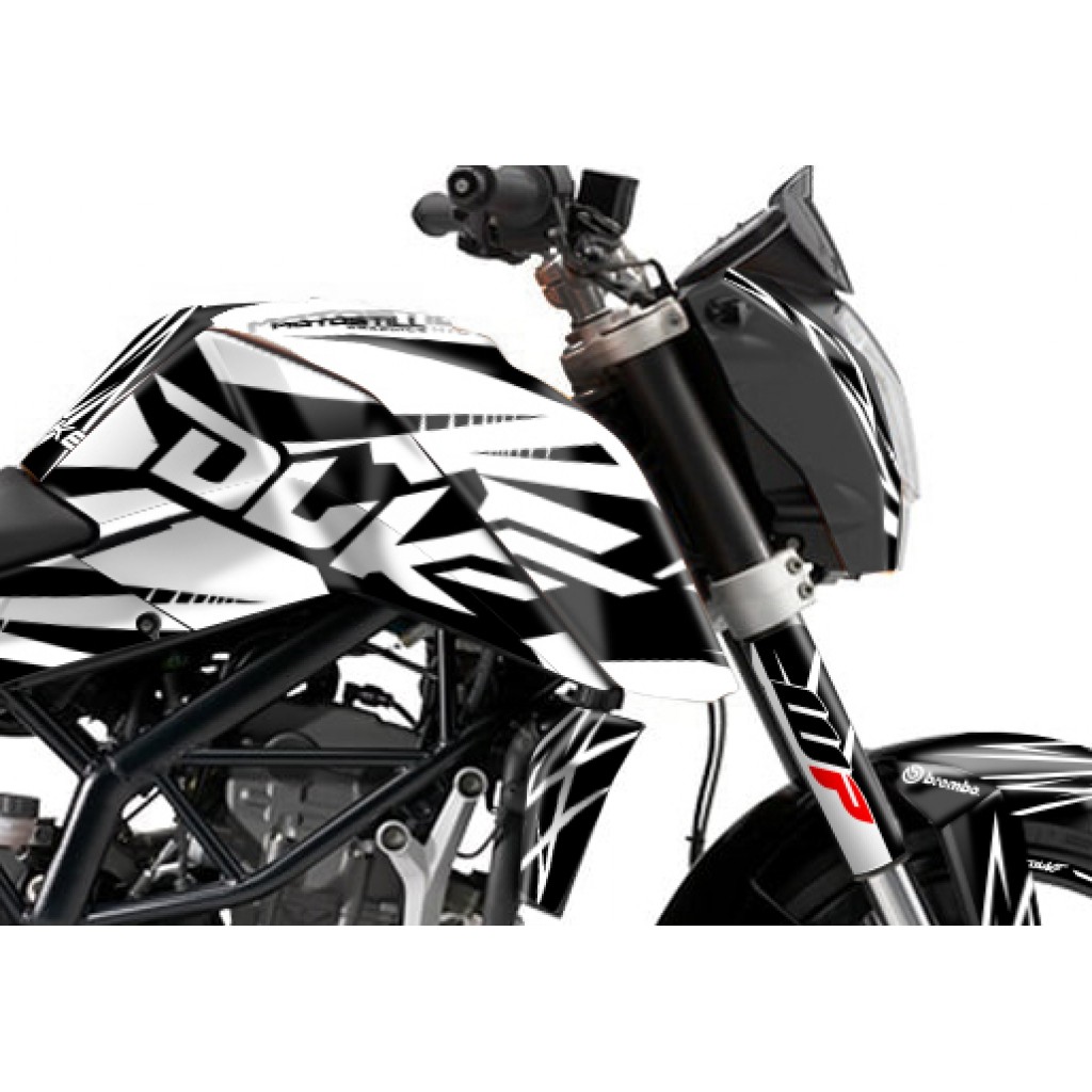 KTM DUKE 125 - 200 - 250 - 390 / 2011 - 2016 GRAPHIC SET - DECAL KIT 