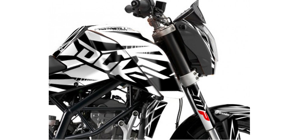 KTM DUKE 125 - 200 - 250 - 390 / 2011 - 2016 GRAPHIC SET - DECAL KIT 