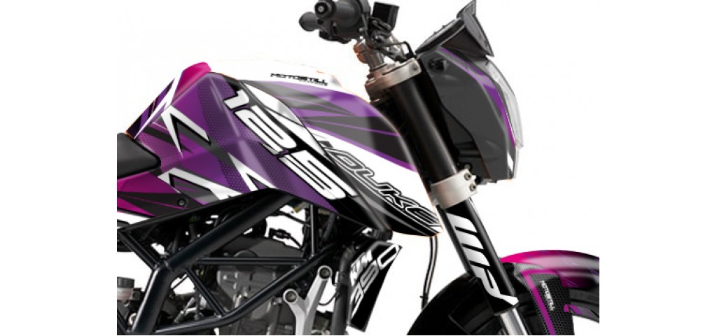 KTM DUKE 125 - 200 - 250 - 390 / 2011 - 2016 GRAPHIC SET - DECAL KIT 
