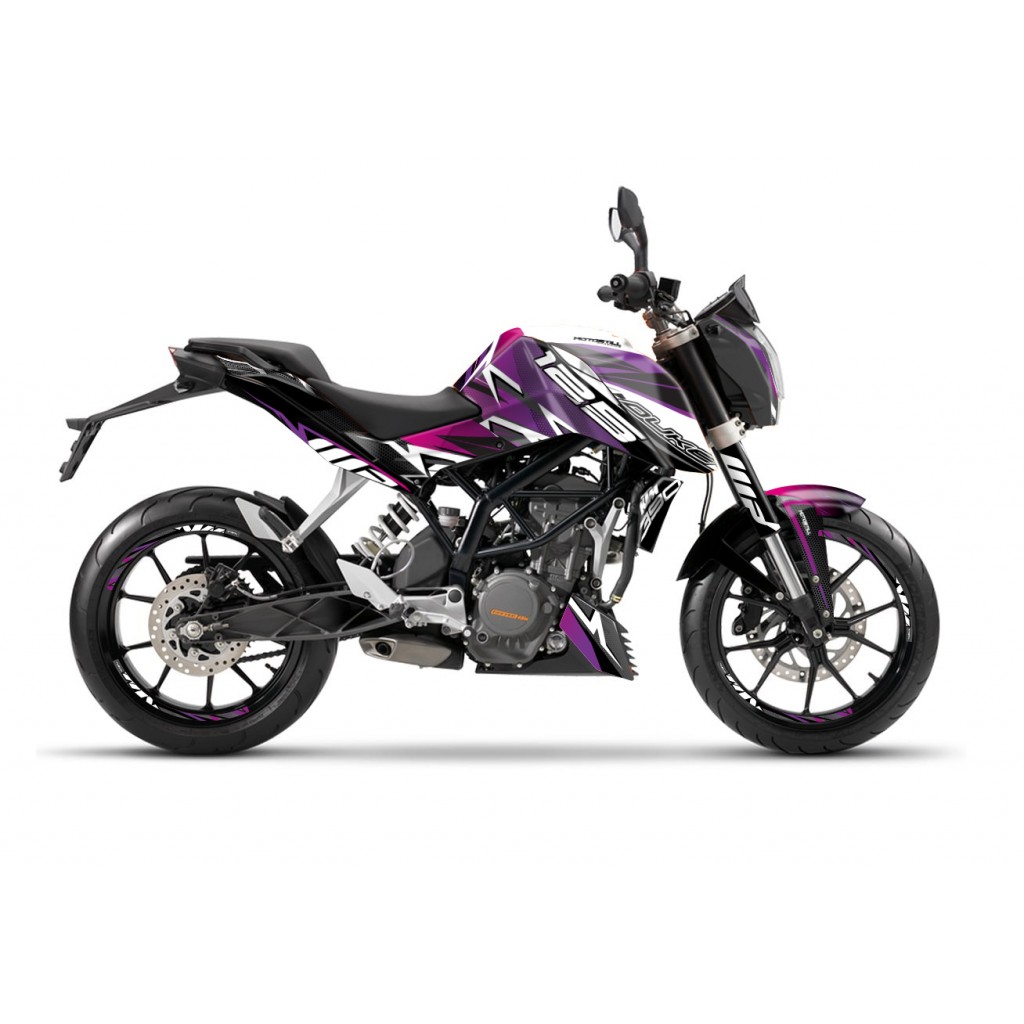 KTM DUKE 125 - 200 - 250 - 390 / 2011 - 2016 GRAPHIC STICKER SET - DECAL KIT 