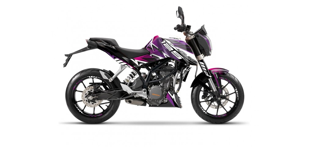 KTM DUKE 125 - 200 - 250 - 390 / 2011 - 2016 GRAPHIC STICKER SET - DECAL KIT 