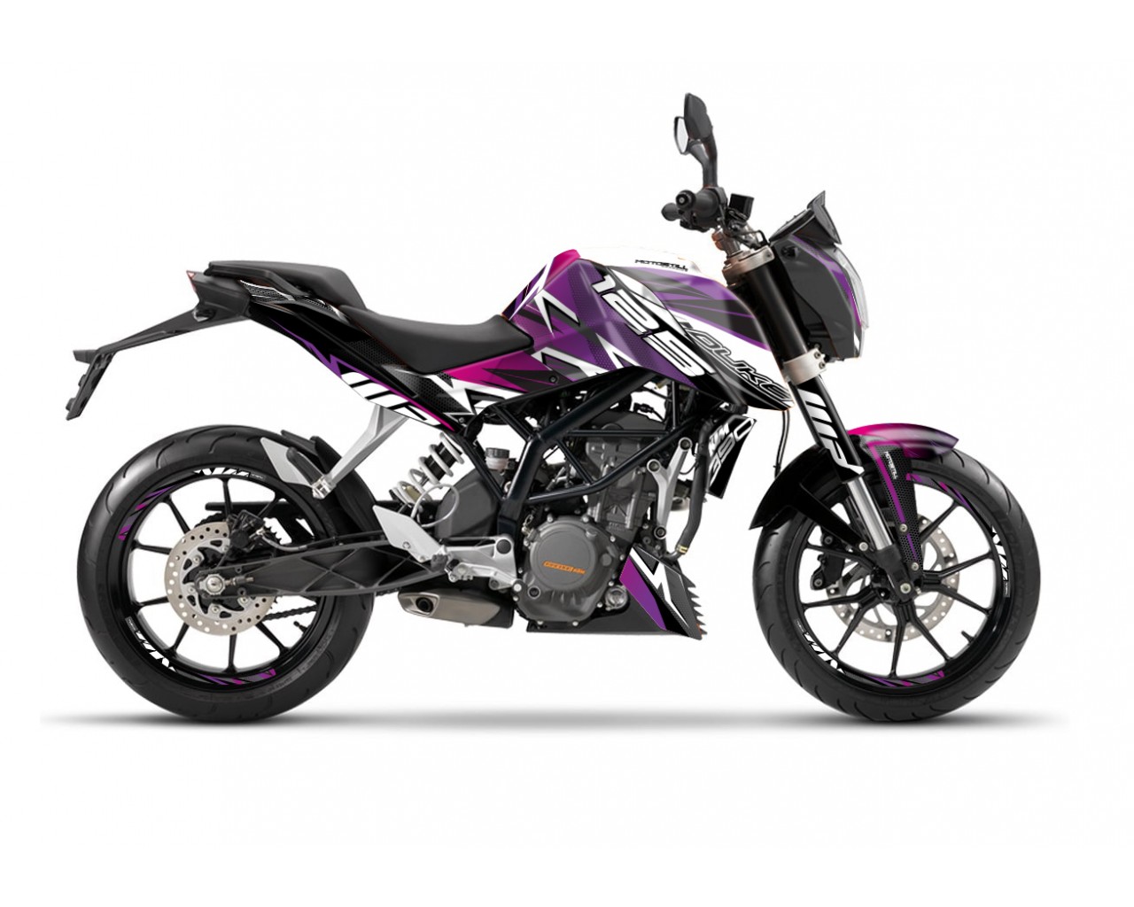 KTM DUKE 125 - 200 - 250 - 390 / 2011 - 2016 GRAPHIC STICKER SET - DECAL KIT 