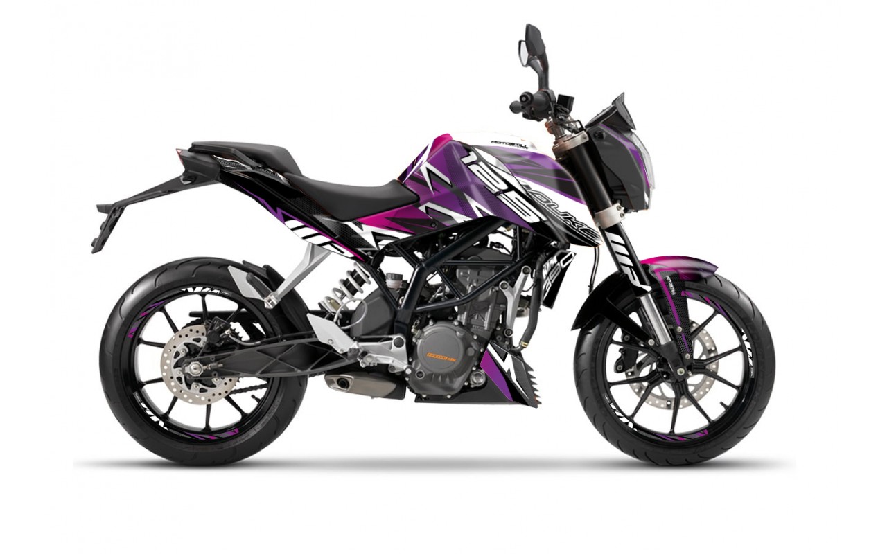 KTM DUKE 125 - 200 - 250 - 390 / 2011 - 2016 GRAPHIC STICKER SET - DECAL KIT 