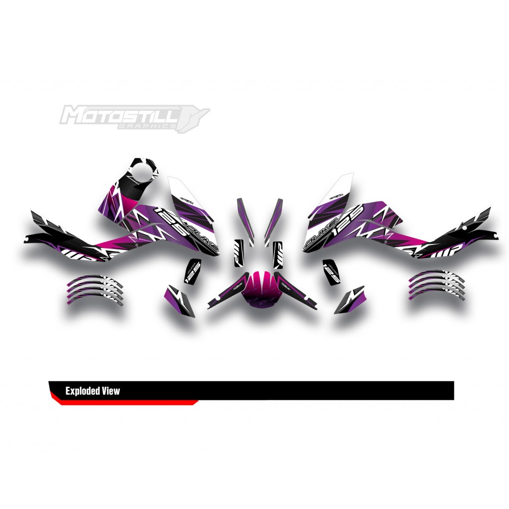KTM DUKE 125 - 200 - 250 - 390 / 2011 - 2016 GRAPHIC STICKER SET - DECAL KIT 
