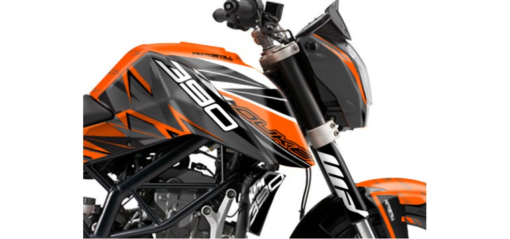 KTM DUKE 125 - 200 - 250 - 390 / 2011 - 2016 GRAPHIC SET - DECAL KIT 