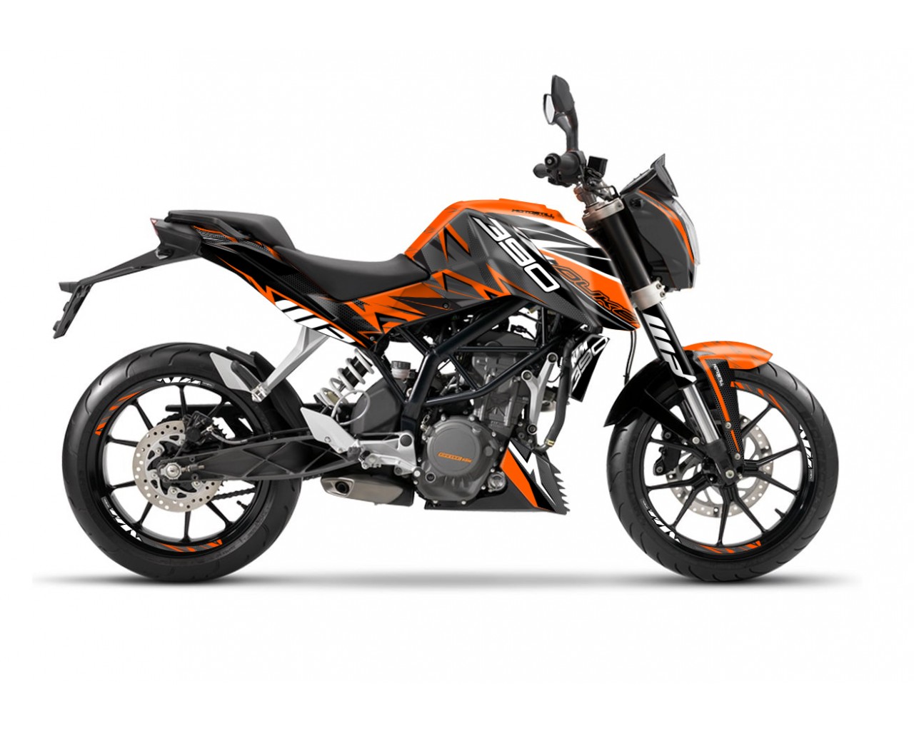 KTM DUKE 125 - 200 - 250 - 390 / 2011 - 2016 GRAPHIC STICKER SET - DECAL KIT 