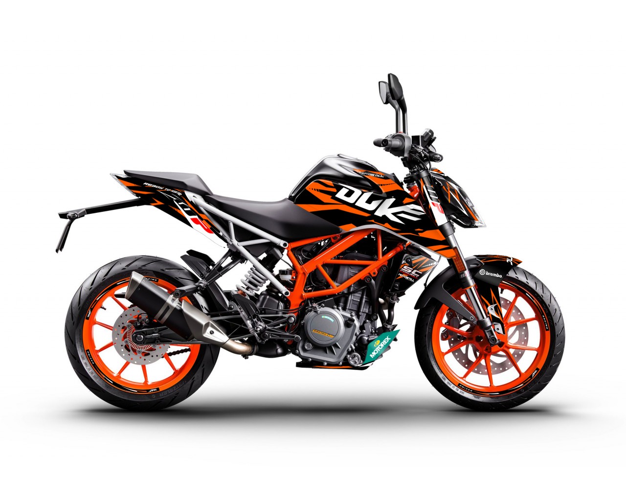 KTM DUKE 125-200-250-390 / 2017-2022 GRAPHIC STICKER SET - DECAL KIT 
