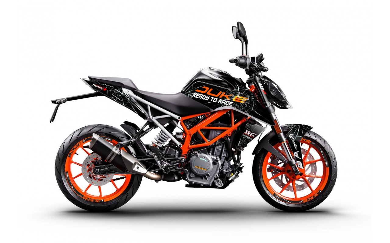 KTM DUKE 125-200-250-390 / 2017-2022 GRAPHIC STICKER SET - DECAL KIT 