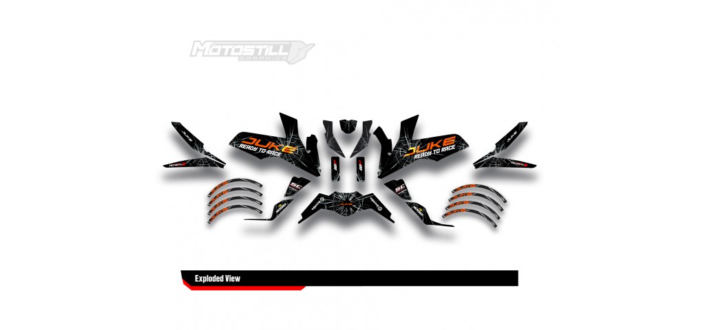 KTM DUKE 125-200-250-390 / 2017-2022 GRAPHIC STICKER SET - DECAL KIT 