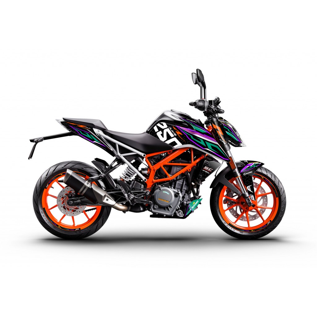 KTM DUKE 125-200-250-390 / 2017-2022 GRAPHIC STICKER SET - DECAL KIT 