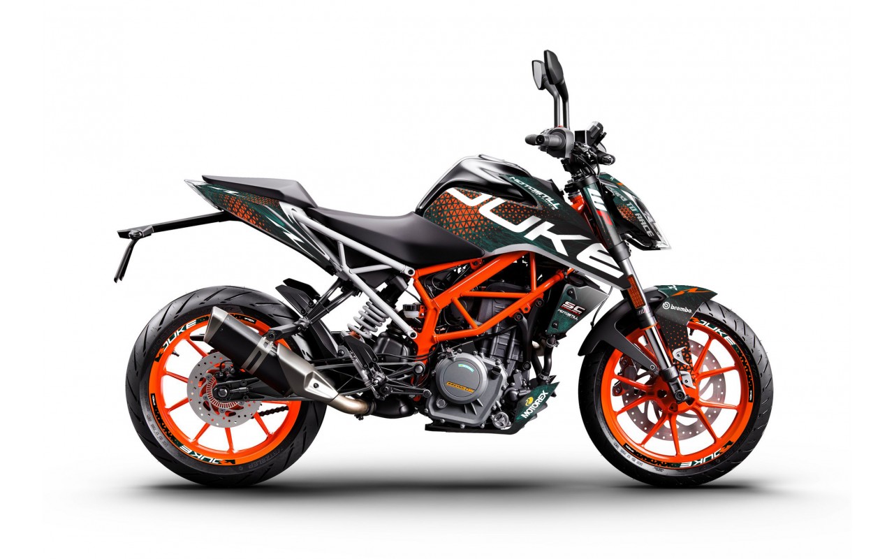 KTM DUKE 125-200-250-390 / 2017-2022 GRAPHIC STICKER SET - DECAL KIT 