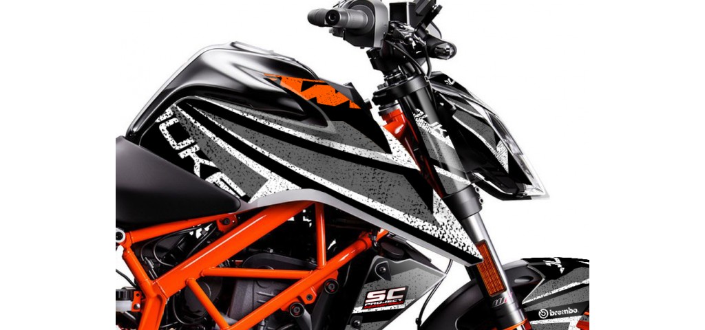 KTM DUKE 125 - 200 - 250 - 390 / 2017 - 2022 GRAPHIC SET - DECAL KIT 