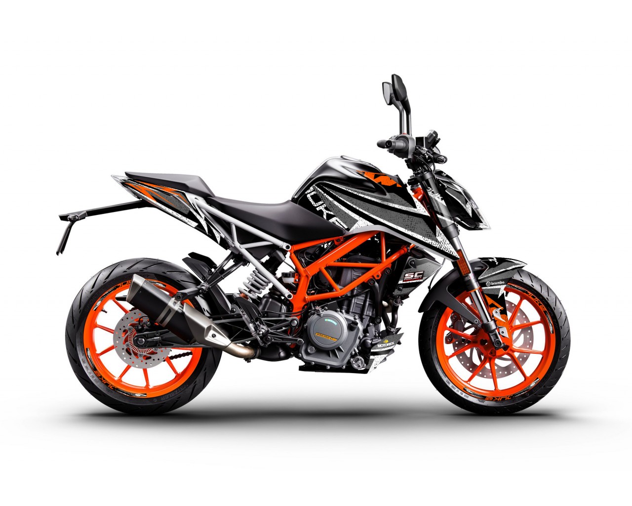 KTM DUKE 125-200-250-390 / 2017-2022 GRAPHIC STICKER SET - DECAL KIT 