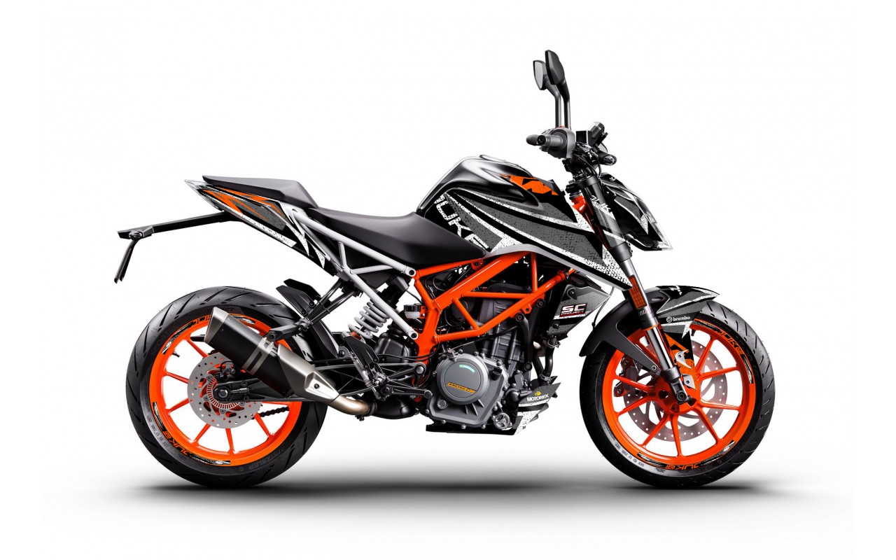 KTM DUKE 125-200-250-390 / 2017-2022 GRAPHIC STICKER SET - DECAL KIT 