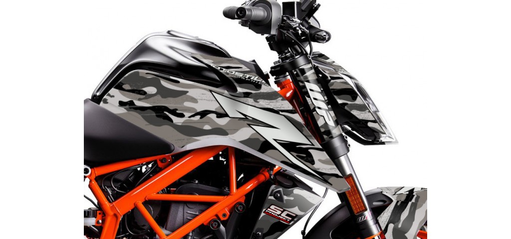 KTM DUKE 125 - 200 - 250 - 390 / 2017 - 2022 GRAPHIC SET - DECAL KIT 