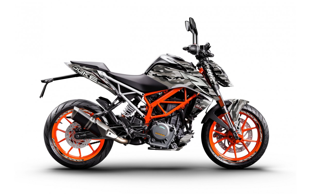 KTM DUKE 125-200-250-390 / 2017-2022 GRAPHIC STICKER SET - DECAL KIT 