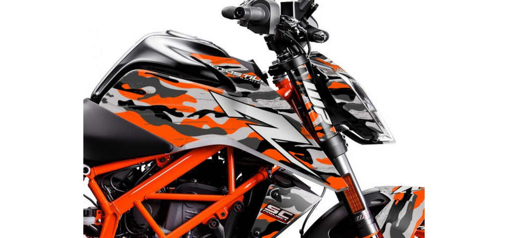 KTM DUKE 125 - 200 - 250 - 390 / 2017 - 2022 GRAPHIC SET - DECAL KIT 