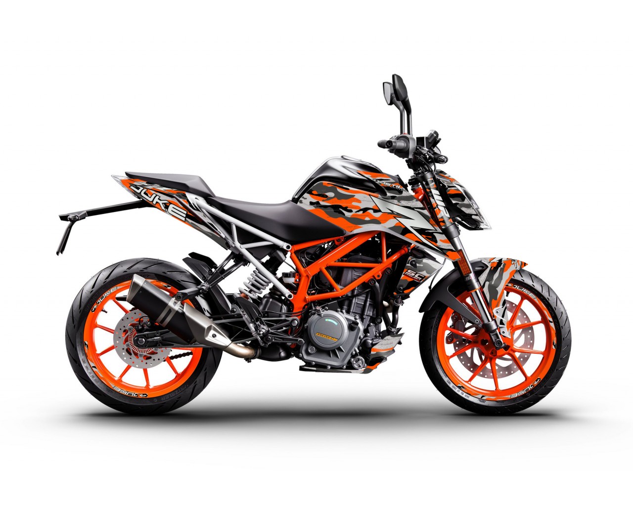KTM DUKE 125-200-250-390 / 2017-2022 GRAPHIC STICKER SET - DECAL KIT 