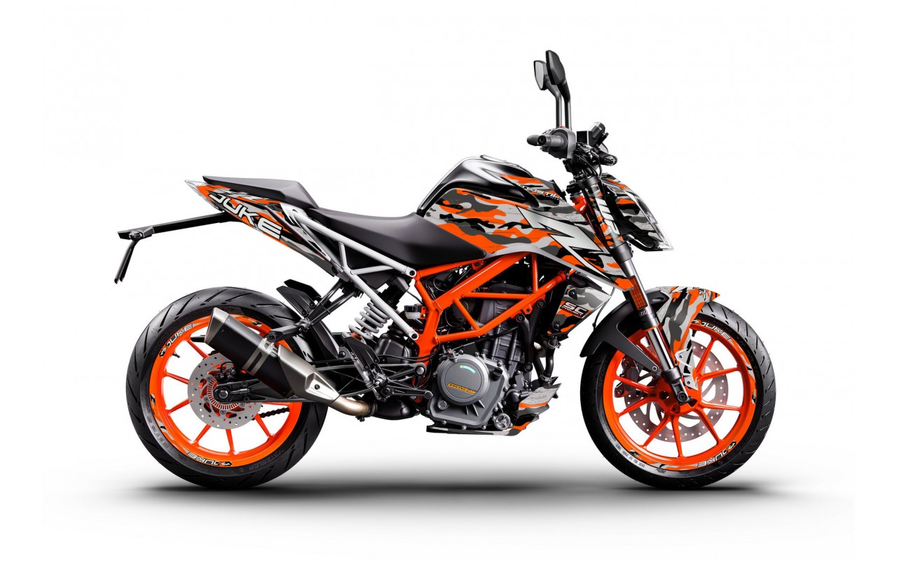 KTM DUKE 125-200-250-390 / 2017-2022 GRAPHIC STICKER SET - DECAL KIT 