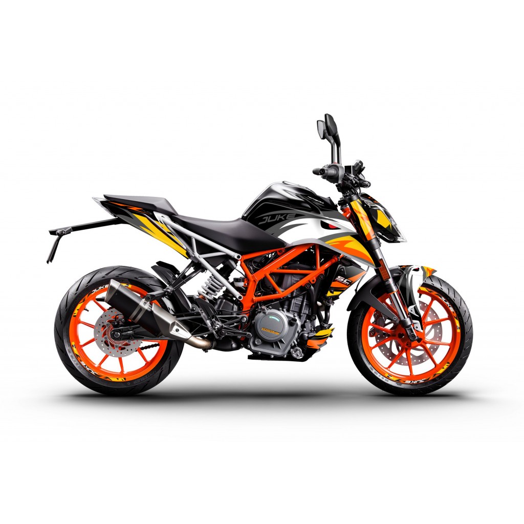 KTM DUKE 125-200-250-390 / 2017-2022 GRAPHIC STICKER SET - DECAL KIT 