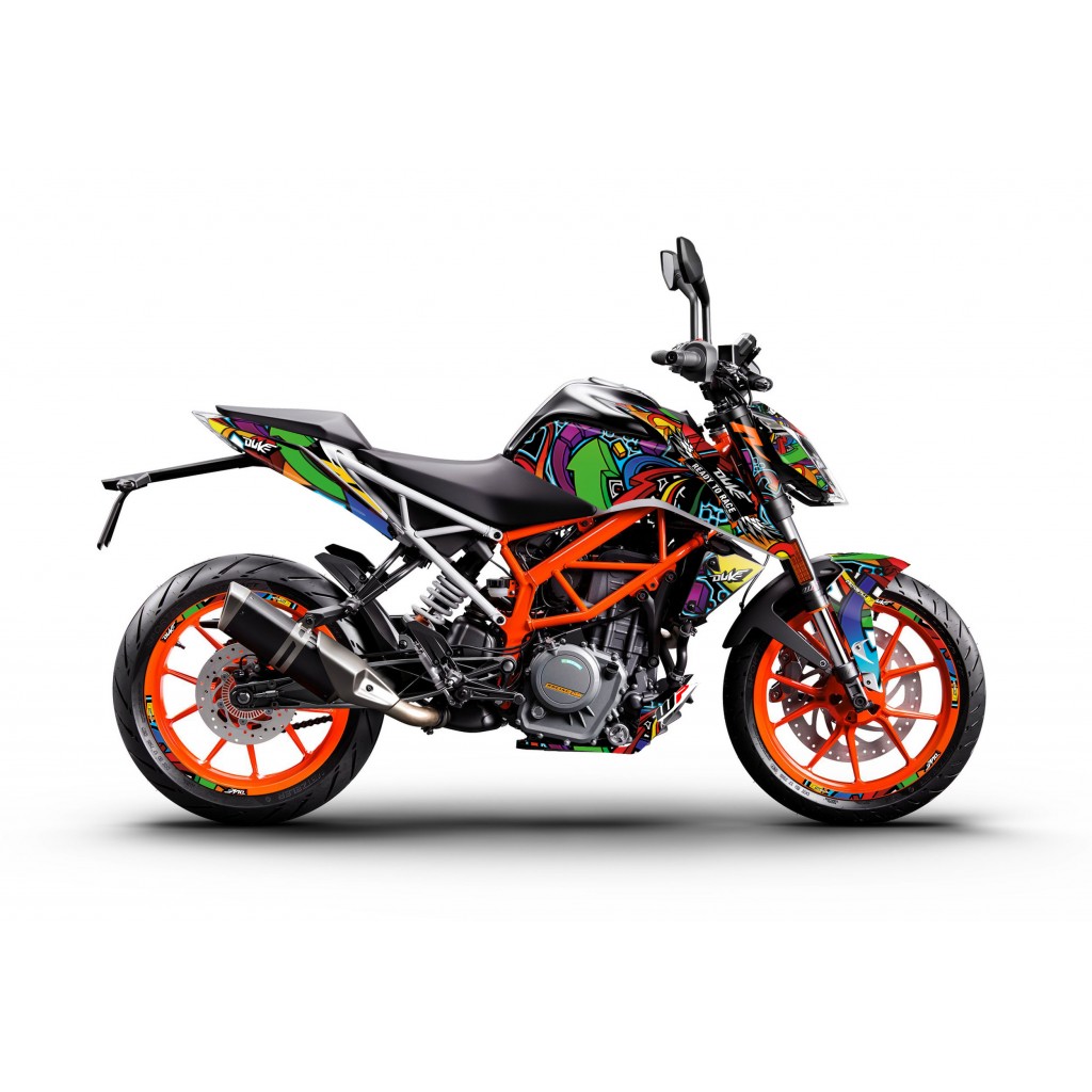 KTM DUKE 125-200-250-390 / 2017-2022 GRAPHIC STICKER SET - DECAL KIT 