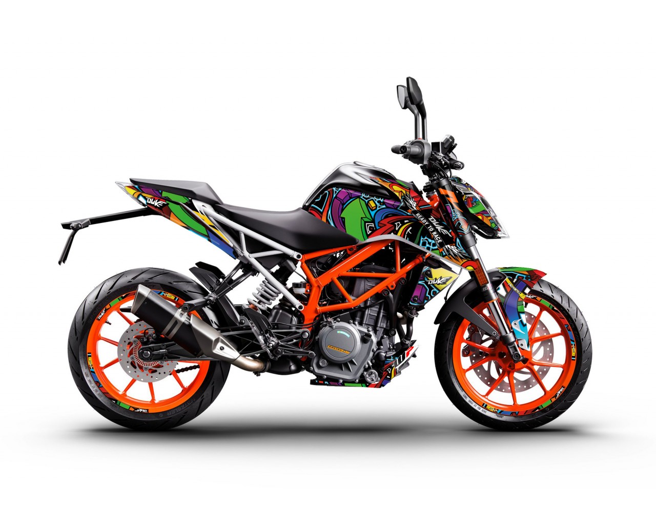 KTM DUKE 125-200-250-390 / 2017-2022 GRAPHIC STICKER SET - DECAL KIT 