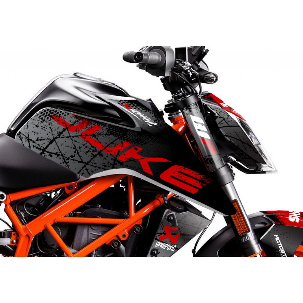 KTM DUKE 125 - 200 - 250 - 390 / 2017 - 2022 GRAPHIC SET - DECAL KIT 
