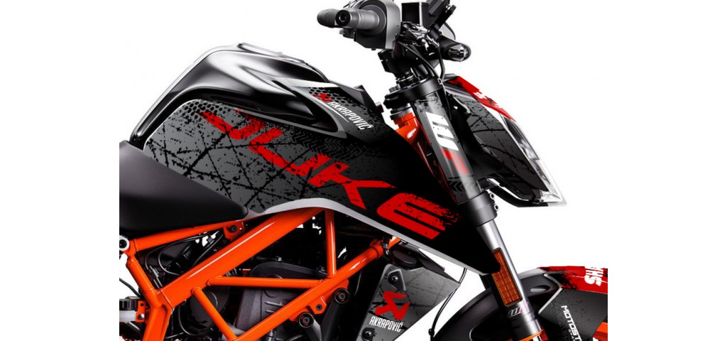 KTM DUKE 125 - 200 - 250 - 390 / 2017 - 2022 GRAPHIC SET - DECAL KIT 