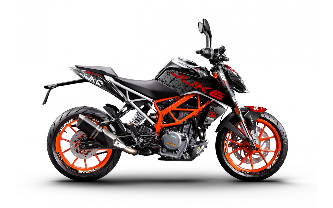 KTM DUKE 125-200-250-390 / 2017-2022 GRAPHIC STICKER SET - DECAL KIT 