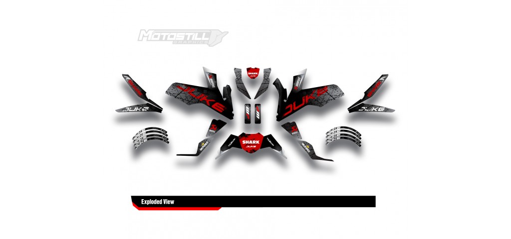 KTM DUKE 125-200-250-390 / 2017-2022 GRAPHIC STICKER SET - DECAL KIT 
