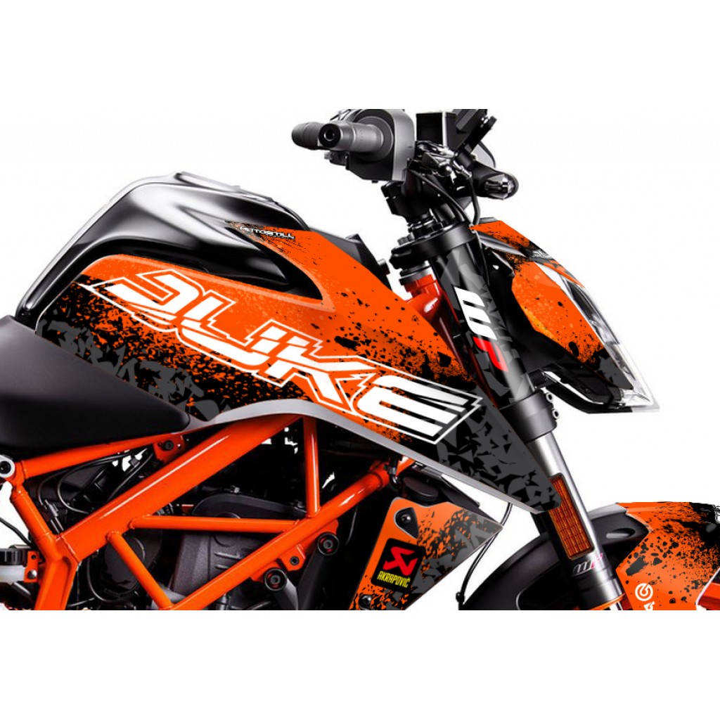 KTM DUKE 125 - 200 - 250 - 390 / 2017 - 2022 GRAPHIC SET - DECAL KIT 