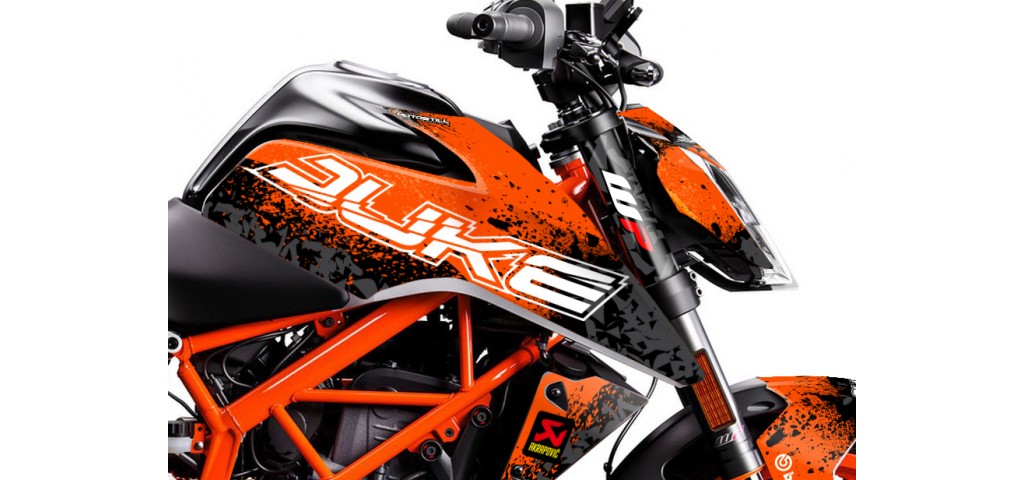 KTM DUKE 125 - 200 - 250 - 390 / 2017 - 2022 GRAPHIC SET - DECAL KIT 