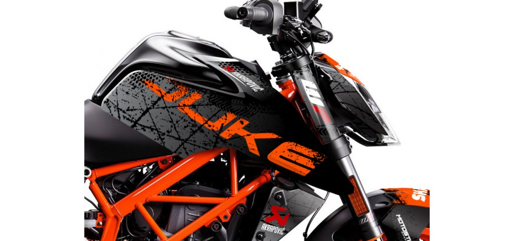 KTM DUKE 125 - 200 - 250 - 390 / 2017 - 2022 GRAPHIC SET - DECAL KIT 