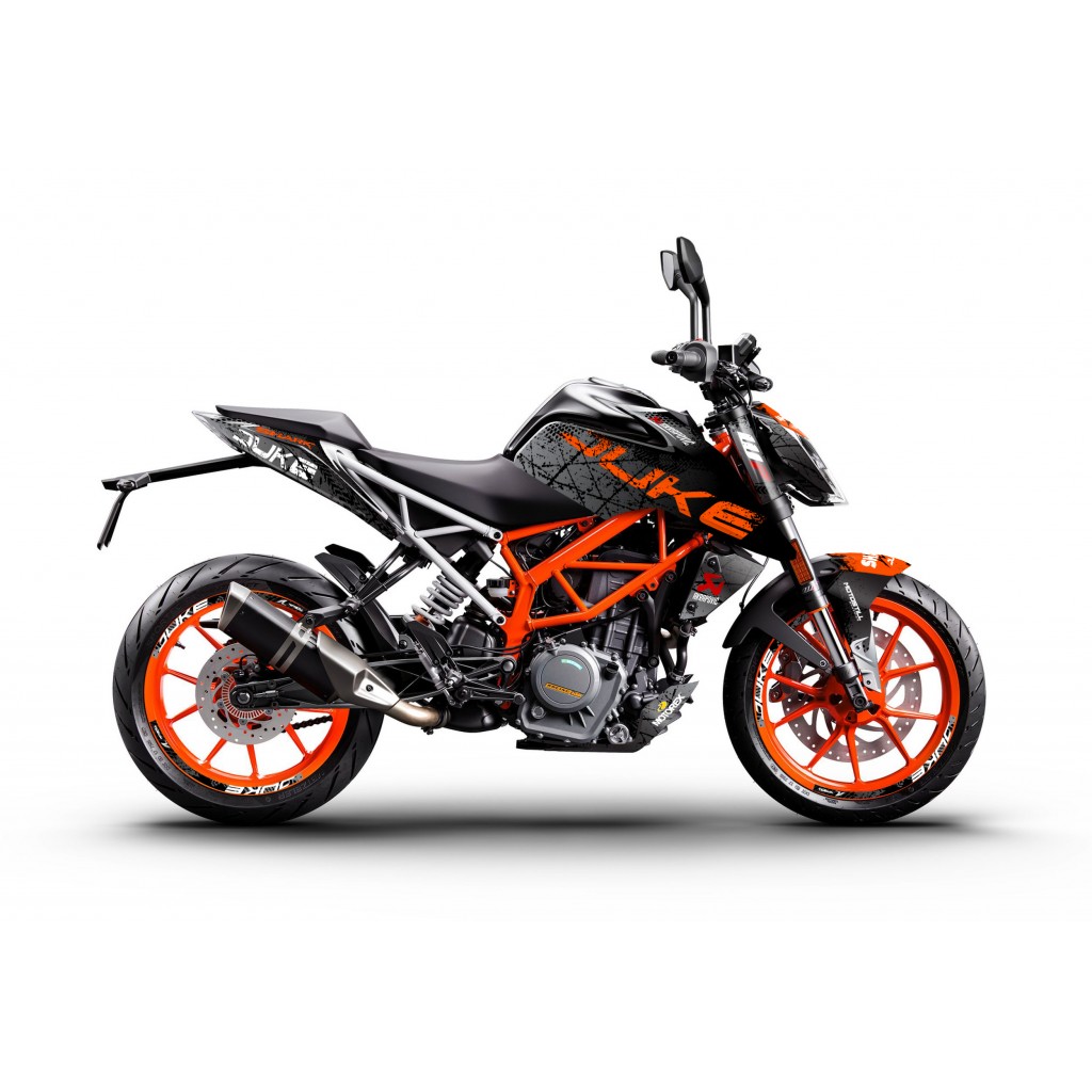 KTM DUKE 125-200-250-390 / 2017-2022 GRAPHIC STICKER SET - DECAL KIT 