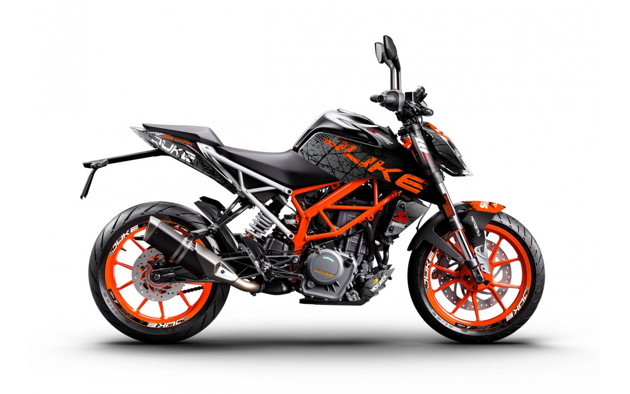 KTM DUKE 125-200-250-390 / 2017-2022 GRAPHIC STICKER SET - DECAL KIT 