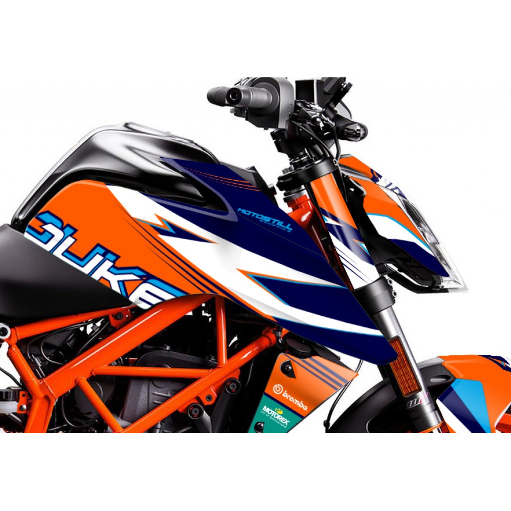 KTM DUKE 125 - 200 - 250 - 390 / 2017 - 2022 GRAPHIC SET - DECAL KIT 