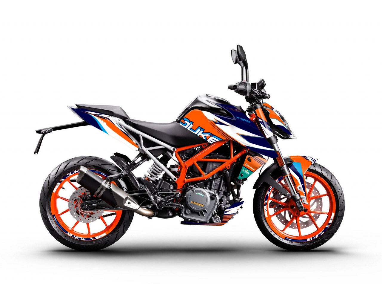 KTM DUKE 125-200-250-390 / 2017-2022 GRAPHIC STICKER SET - DECAL KIT 