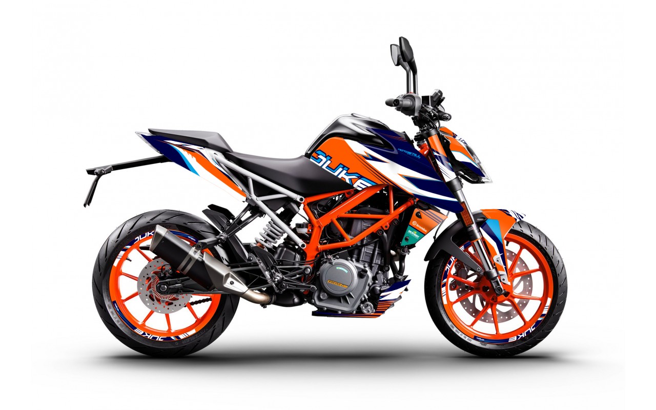 KTM DUKE 125-200-250-390 / 2017-2022 GRAPHIC STICKER SET - DECAL KIT 