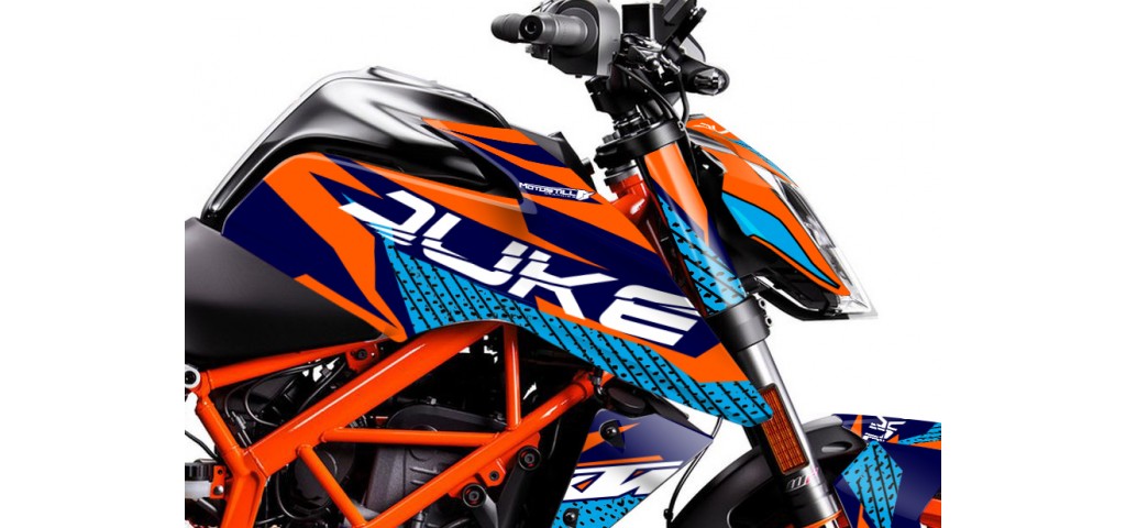 KTM DUKE 125 - 200 - 250 - 390 / 2017 - 2022 GRAPHIC SET - DECAL KIT 