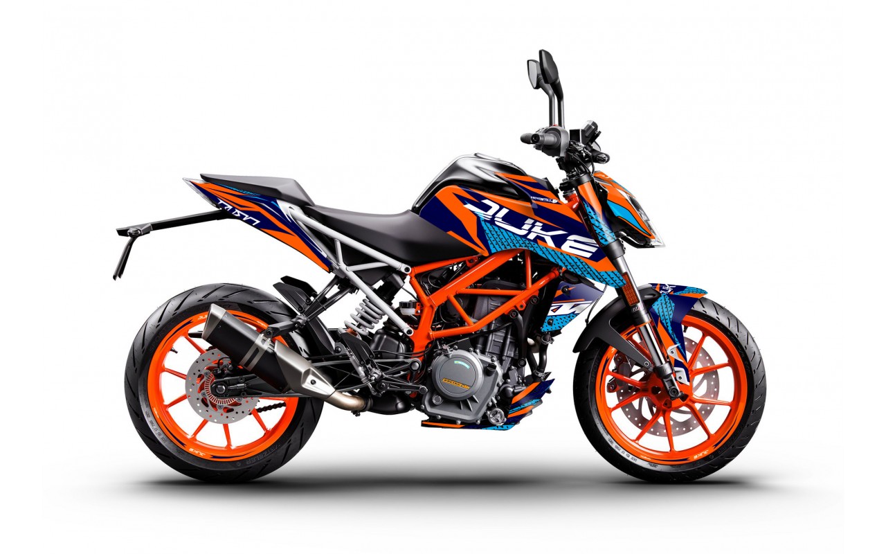 KTM DUKE 125-200-250-390 / 2017-2022 GRAPHIC STICKER SET - DECAL KIT 