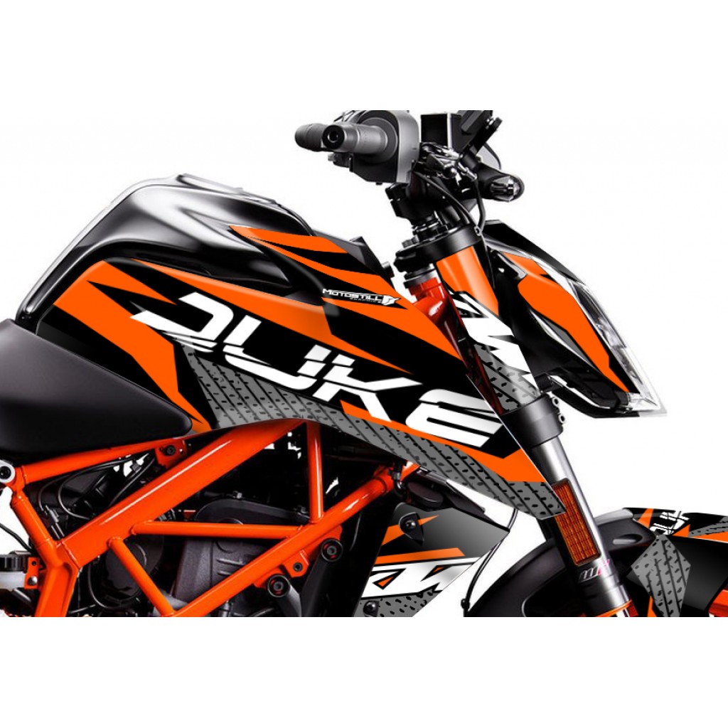 KTM DUKE 125 - 200 - 250 - 390 / 2017 - 2022 GRAPHIC SET - DECAL KIT 