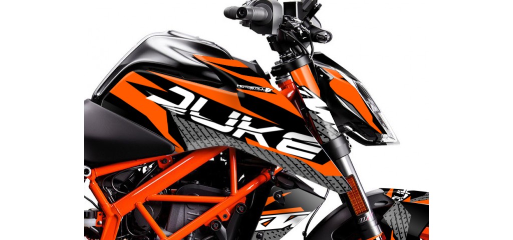 KTM DUKE 125 - 200 - 250 - 390 / 2017 - 2022 GRAPHIC SET - DECAL KIT 