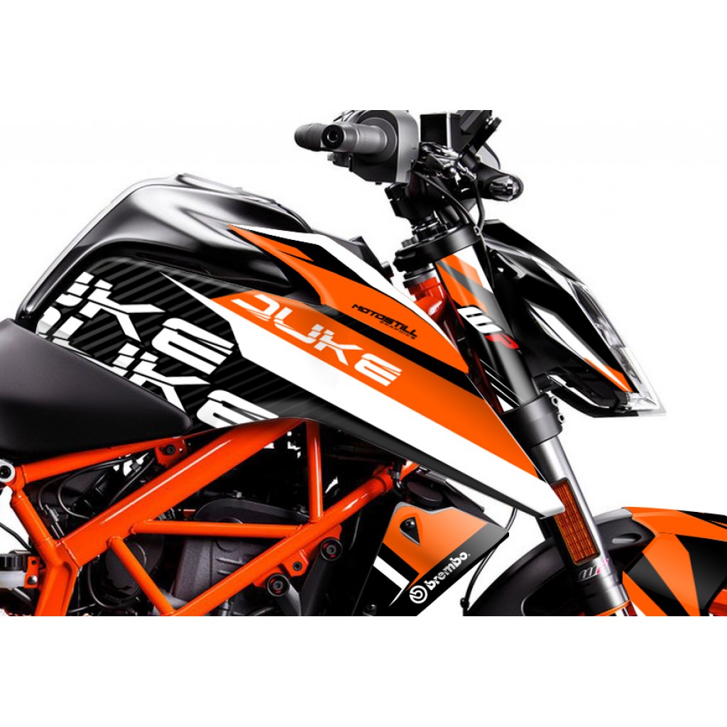 KTM DUKE 125 - 200 - 250 - 390 / 2017 - 2022 GRAPHIC SET - DECAL KIT 