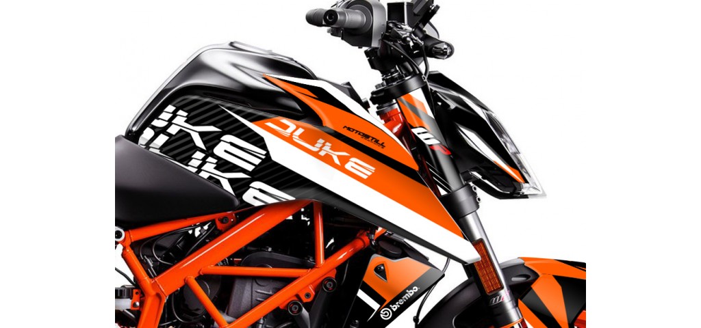 KTM DUKE 125 - 200 - 250 - 390 / 2017 - 2022 GRAPHIC SET - DECAL KIT 