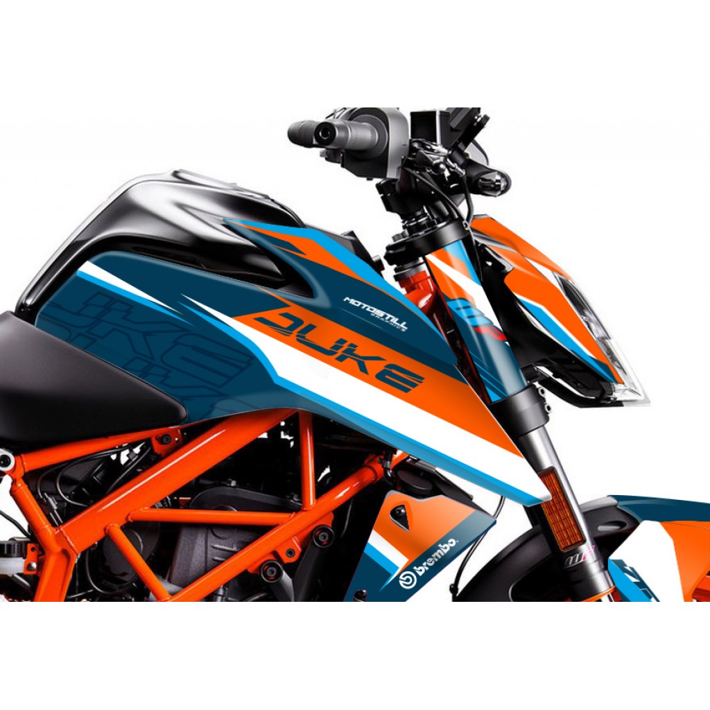 KTM DUKE 125 - 200 - 250 - 390 / 2017 - 2022 GRAPHIC SET - DECAL KIT 