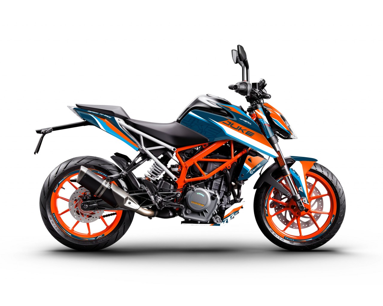 KTM DUKE 125-200-250-390 / 2017-2022 GRAPHIC STICKER SET - DECAL KIT 